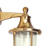 Nautical style brass down coastal wall light