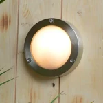 Brass Nickel Plated Outdoor Wall Light