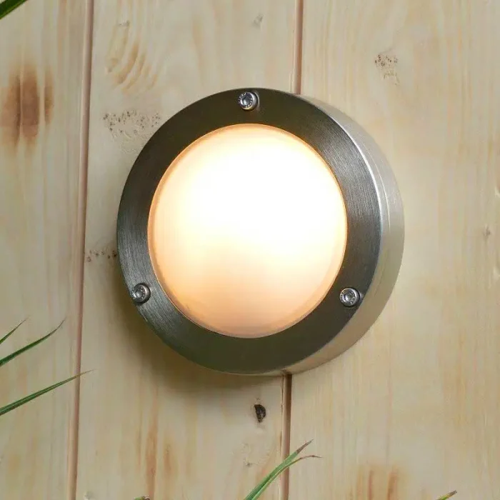 Brass Nickel Plated Outdoor Wall Light