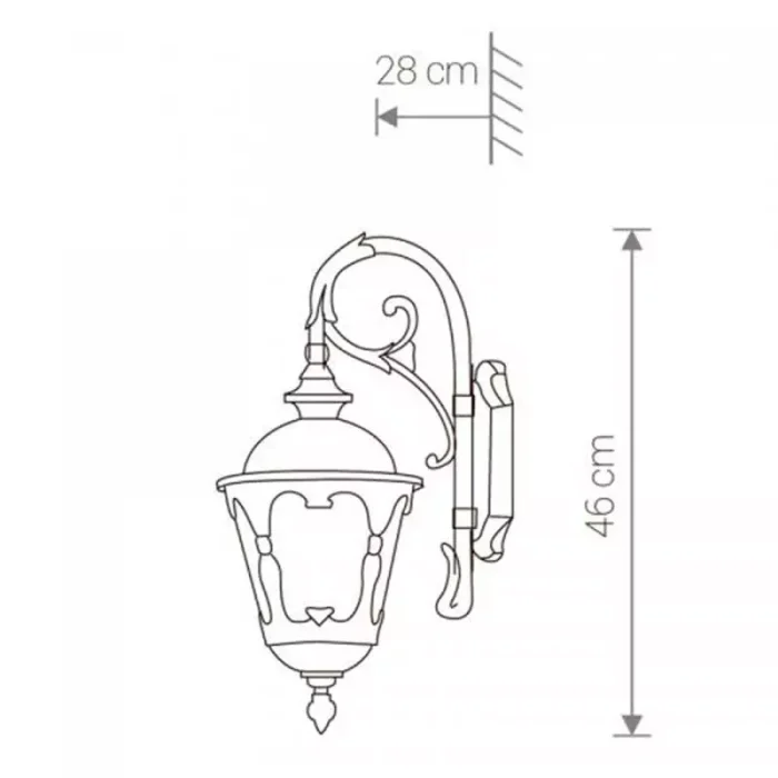 Brass Traditional Outdoor Wall Lantern