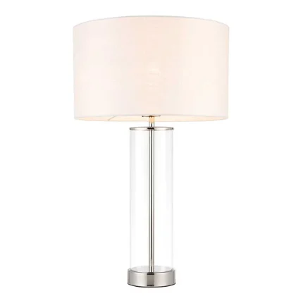 Bright Nickel Table Lamp