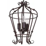 Brown Cage Pendant Light