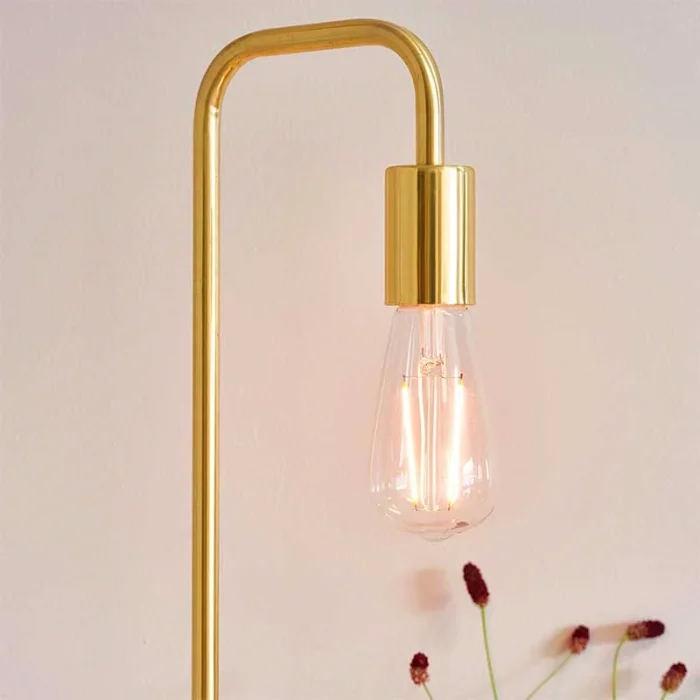 Brushed Brass Clean Line Table Lamp