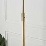 Floor lamp stem in brushed brass finish