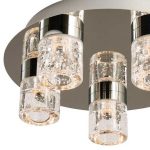 Bubble Chrome Large Bathroom Ceiling Light