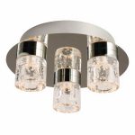 Bubble Chrome Medium Bathroom Ceiling Light