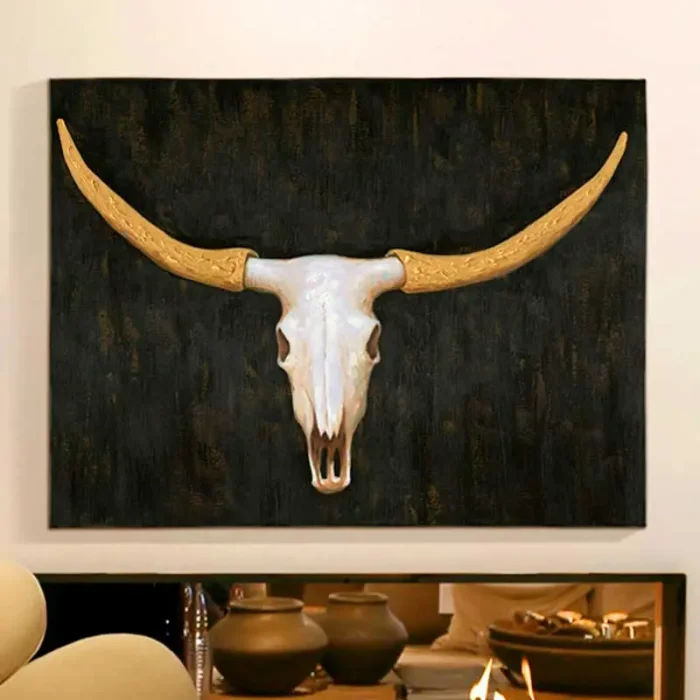 Buffalo Acrylic Painting 120CM