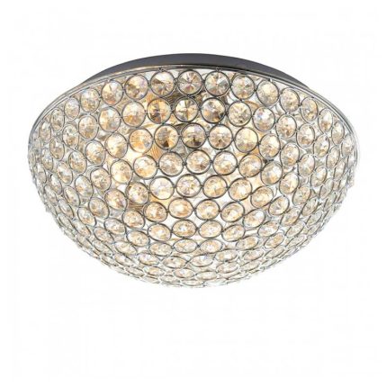 Chrome Flush Bathroom Ceiling Light