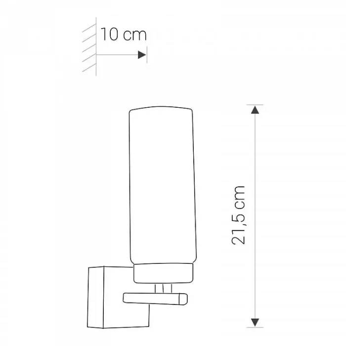 Chrome White Shade Bathroom Wall Light