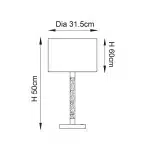 Clear Acrylic Bubble Effect Table Lamp