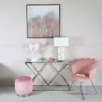 Clear Glass Console Table 120CM