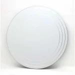 Contemporary Round Bevelled Mirror