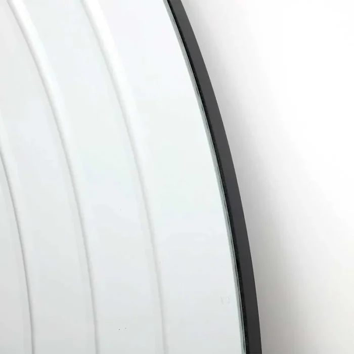 Contemporary Round Bevelled Mirror