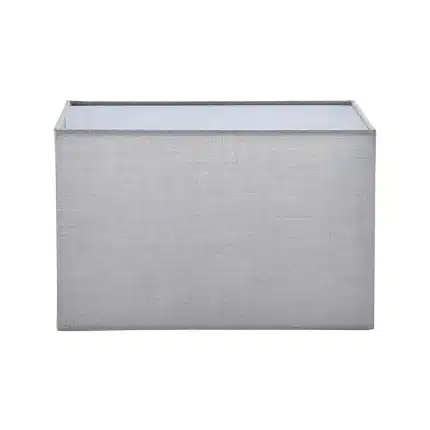 Cool Grey Cotton Rectangular Lamp Shade