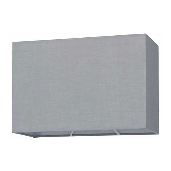 Cool Grey Rectangular Lamp Shade 10.5 Inch