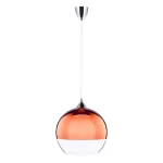 Copper Globe Glass Pendant Light