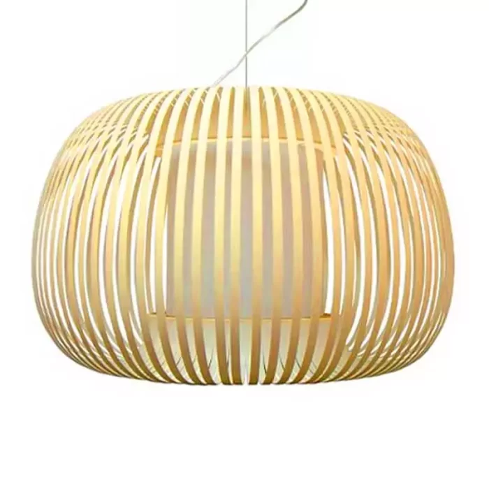 Pendant light with cream shade in 38cm size