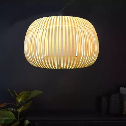 Pendant light with cream shade in 50cm size