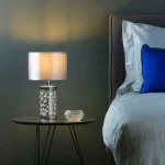 Crystal Beads Glass Base Table Lamp