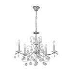 Crystal Chandelier Light in Chrome Finish