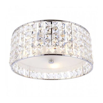 Crystal Chrome Bathroom Ceiling Light