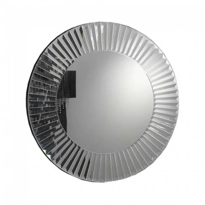 Decorative Pleated Effect Art Deco Mirror