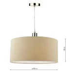 Easyfit 40CM Pendant Shade in Taupe