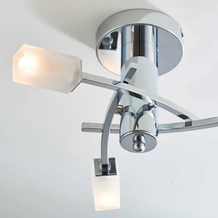 Endon 146-3CH Havana 3lt Semi Flush Ceiling Light