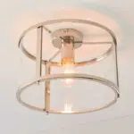 Endon 96150 Hopton Flush Glass Ceiling Light