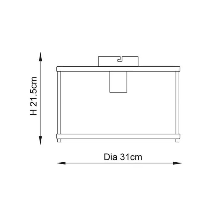 Measurements of Endon Hopton Flush Ceiling Light