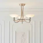 Endon Cagney-3SC Satin Chrome Ceiling Light