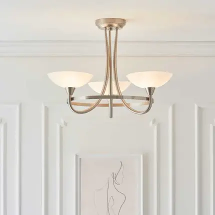 Endon Cagney-3SC Satin Chrome Ceiling Light