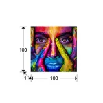 Eyes Tempered Glass Printed Photography Painting