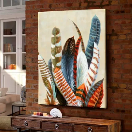 Feathers Acrylic Painting 120CM