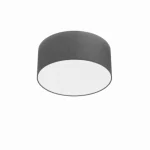 Flush Ceiling Light With Grey Shade