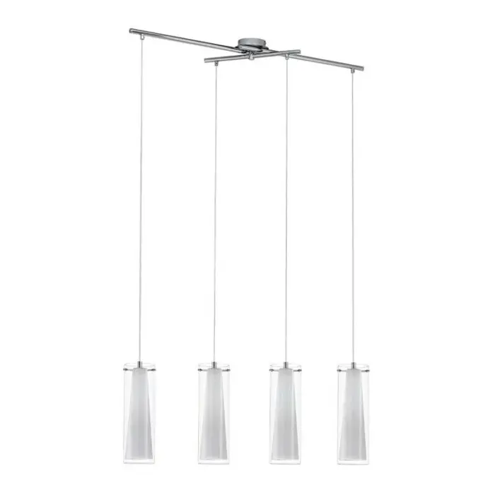 Four Opal Matt Glass Bar Pendant Light