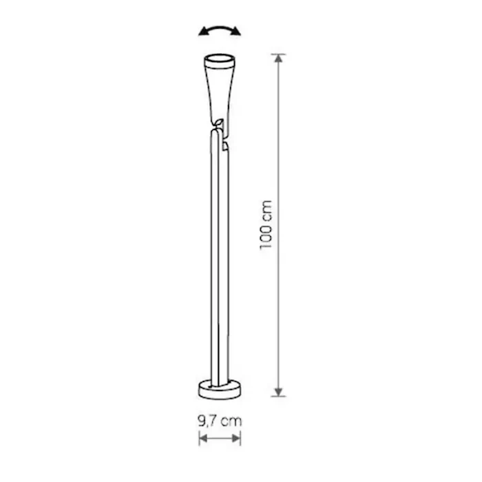 GU10 Graphite Outdoor Bollard Light