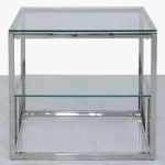 Glass Tiered End Table 60CM