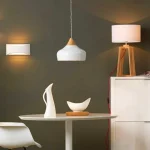 Gloss White Large Pendant Light