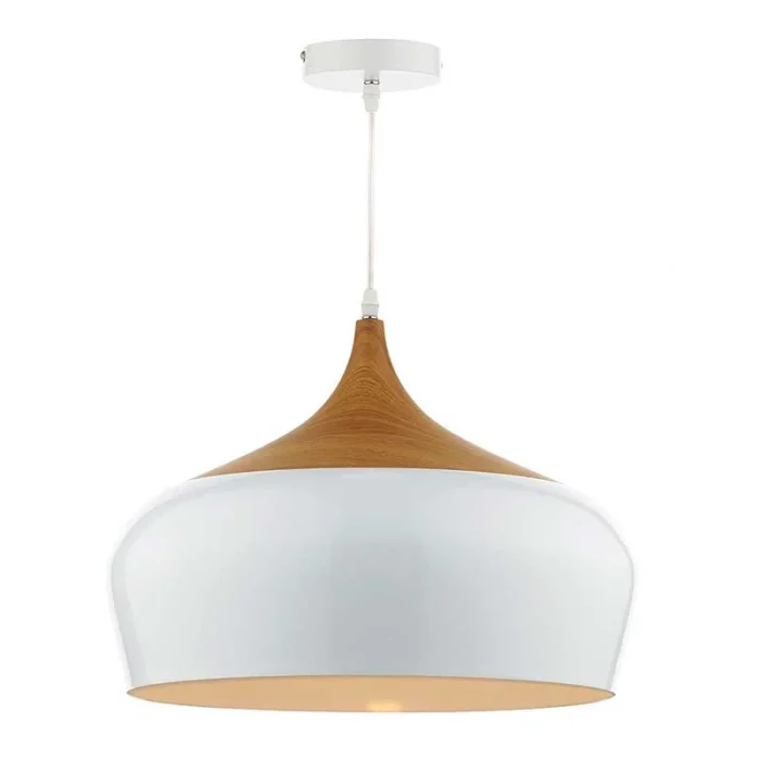 Gloss White Large Pendant Light