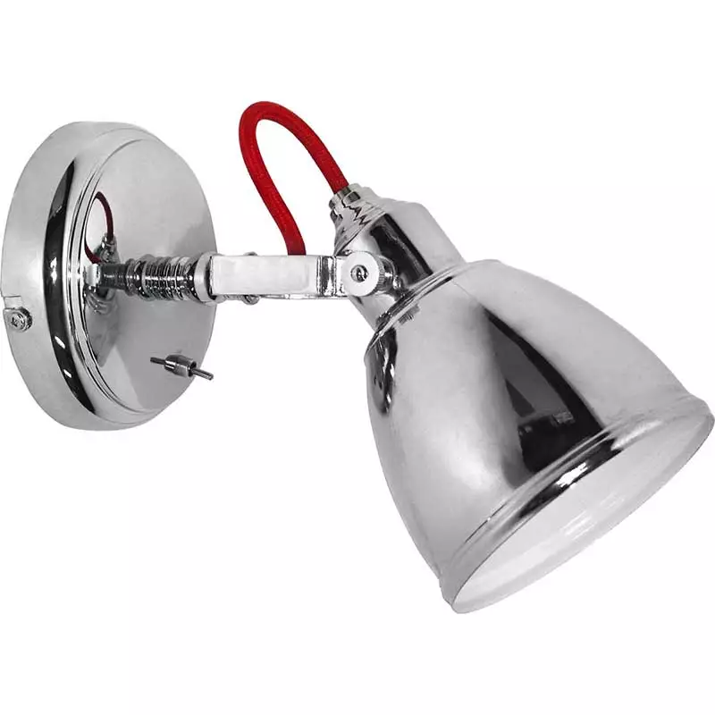 Glossy Chrome Wall Light