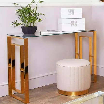 Gold Console Table 120CM