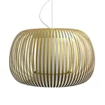 Pendant light with gold shade in 75cm size