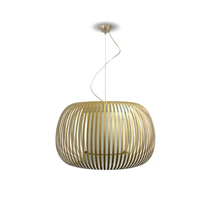 Pendant light with gold shade in 75cm size