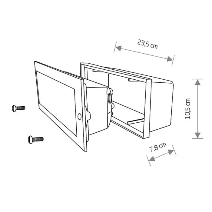 Graphite Aluminium Outdoor Wall Light