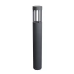 Graphite garden bollard and path light