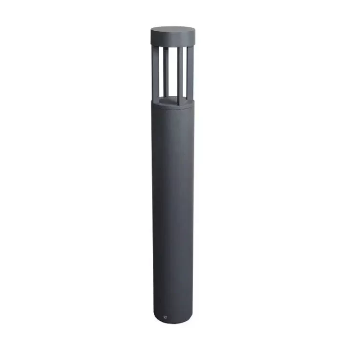 Graphite garden bollard and path light