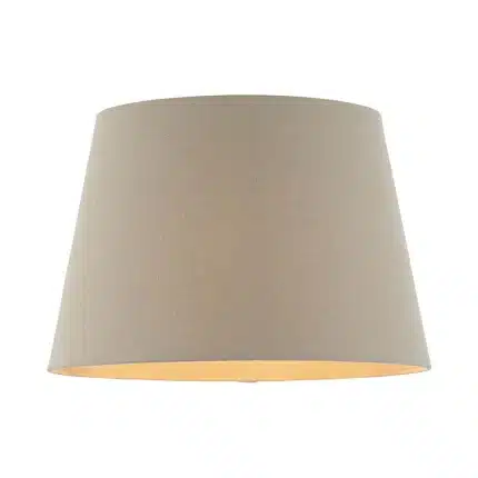 Grey Linen Fabric Lamp Shade 12 Inch