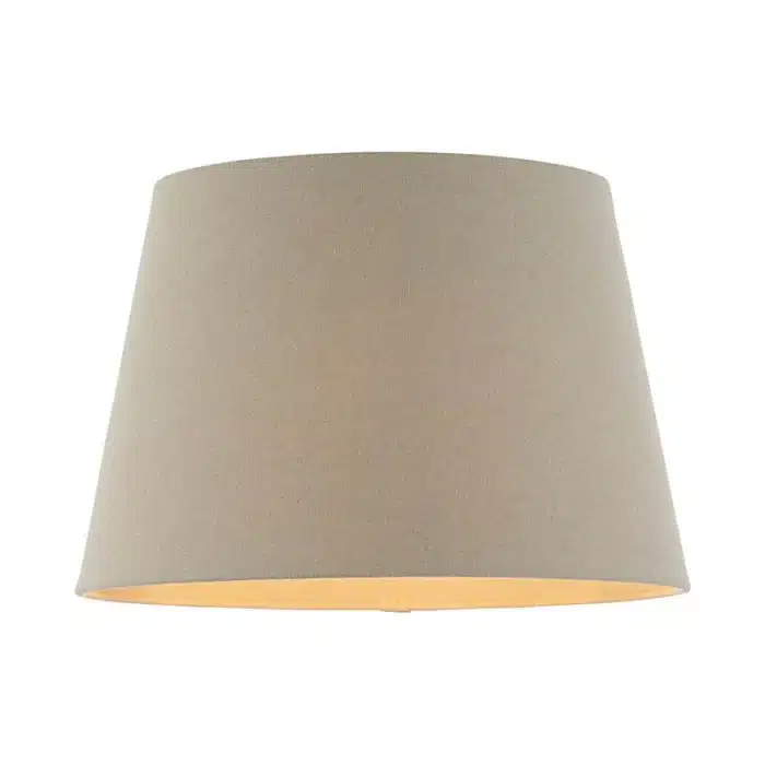 Grey Linen Fabric Lamp Shade 12 Inch