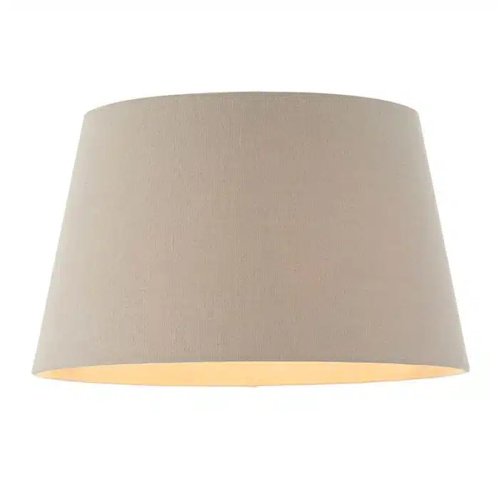 Grey Linen Fabric Lamp Shade 14 Inch